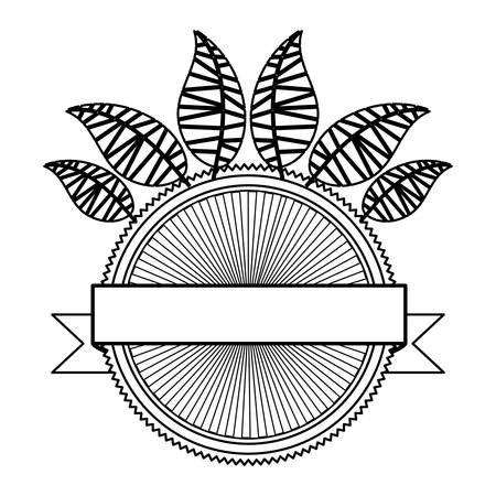 eco friendly emblem or label nature related icon image vector illustration designのイラスト素材