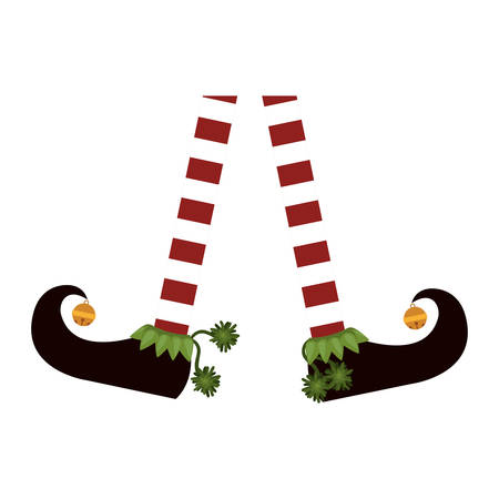 color image with feet apart of gnome vector illustrationのイラスト素材