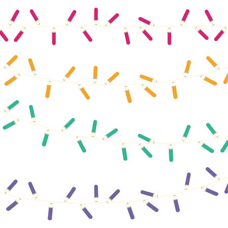 pattern with multicolor led light vector illustrationのイラスト素材