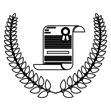 Diploma icon. Graduation university education and school theme. Isolated design. Vector illustrationのイラスト素材