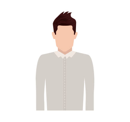 Man icon. Male avatar person human and people theme. Isolated design. Vector illustrationのイラスト素材