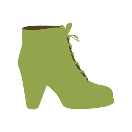 high heel boot shoe icon image vector illustration designのイラスト素材