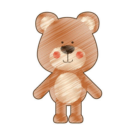 bear animal icon image vector illustration designのイラスト素材
