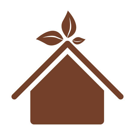 eco friendly house or home icon image vector illustration designのイラスト素材