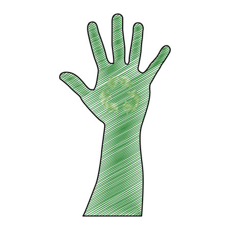 recycle arrows icon image vector illustration designのイラスト素材