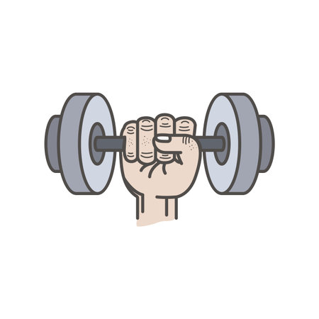 Weight icon. Healthy lifestyle fitness and sport theme. Isolated design. Vector illustrationのイラスト素材