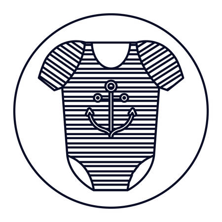 Cloth icon. Baby object child childhood infant theme. Isolated design. Vector illustrationのイラスト素材