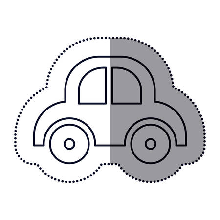 Bottle toy car icon. Baby object child childhood infant theme. Isolated design. Vector illustrationのイラスト素材