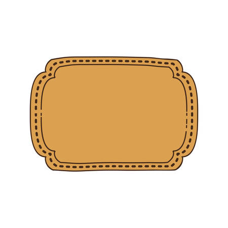 vintage frame icon with rectangular shape vector illustrationのイラスト素材