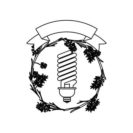 Light bulb icon. Energy power technology and electricity theme. Isolated design. Vector illustrationのイラスト素材