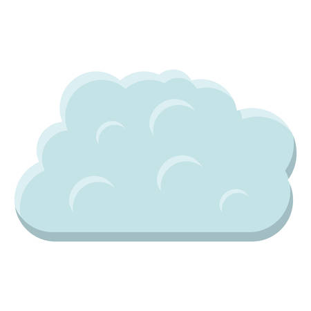 Cloud icon. Weather sky nature and climate theme. Isolated design. Vector illustrationのイラスト素材
