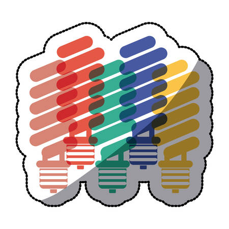 Light bulb icon. Energy power technology and electricity theme. Isolated design. Vector illustrationのイラスト素材