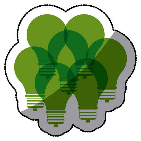 Light bulb icon. Energy power technology and electricity theme. Isolated design. Vector illustrationのイラスト素材