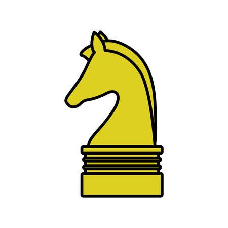 Chess piece icon. Game strategy competition and leisure theme. Isolated design. Vector illustrationのイラスト素材