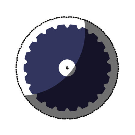 Gear icon. Cog circle wheel machine part and technology theme. Isolated design. Vector illustrationのイラスト素材