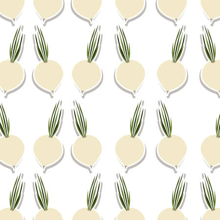 colorful pattern with onions vegetable vector illustrationのイラスト素材