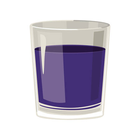 silhouette with drink in color purple vector illustrationのイラスト素材