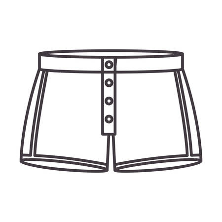 men swimming trunks icon flat vector illustrationのイラスト素材