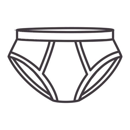 men swimming trunks icon flat vector illustrationのイラスト素材