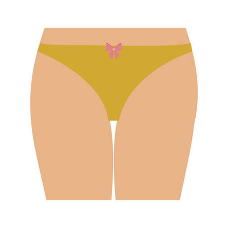half body women with tanga vector illustrationのイラスト素材