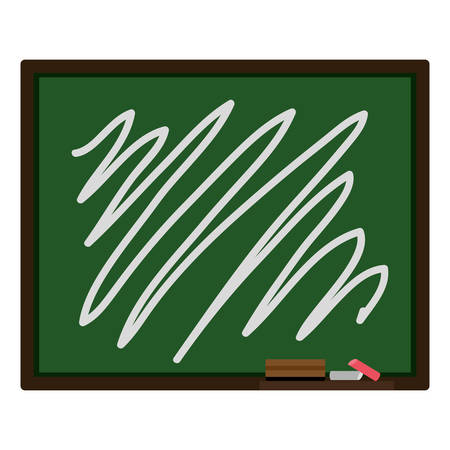 colorful silhouette Board for classes vector illustrationのイラスト素材