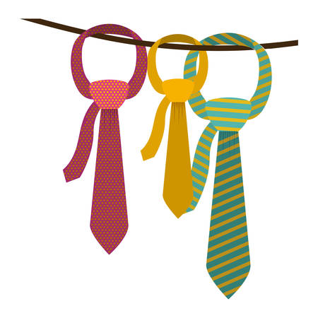 Necktie icon. Cloth fashion style wear and shop theme. Isolated design. Vector illustrationのイラスト素材