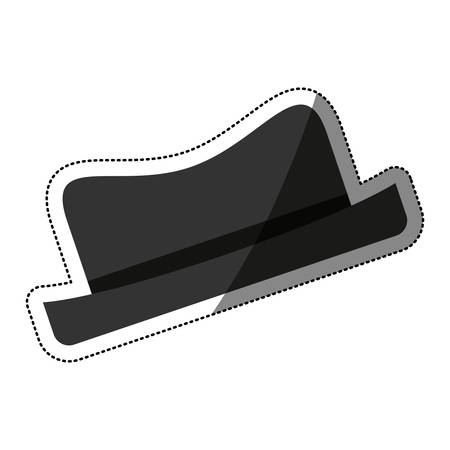 Hat  icon. Cloth costume accessory wear and decoration theme. Isolated design. Vector illustrationのイラスト素材