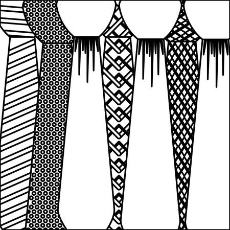 Necktie icon. Cloth fashion style wear and shop theme. Isolated design. Vector illustrationのイラスト素材