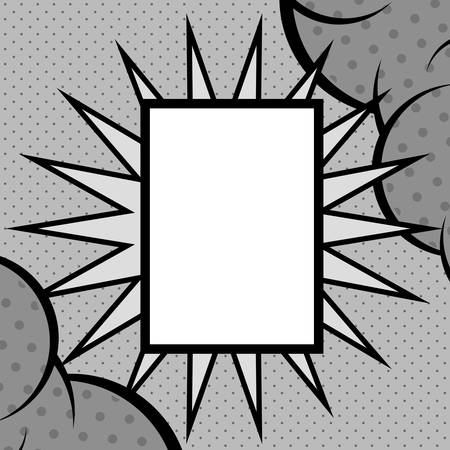 Retro bubble icon. Communication cartoon vintage and comic theme. Grey design. Vector illustrationのイラスト素材