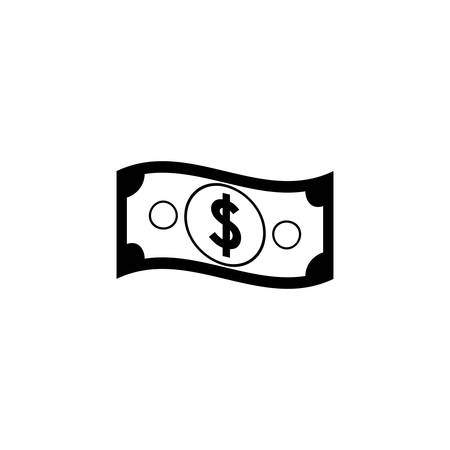 Bill icon. Money financial item commerce market and buy theme. Isolated design. Vector illustrationのイラスト素材