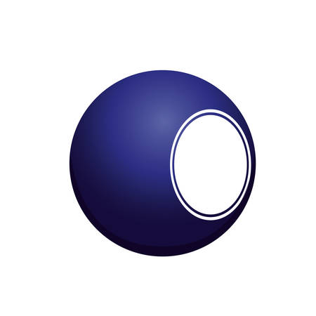 Ball of Billiard icon. Sport game hobby and competition theme. Isolated design. Vector illustrationのイラスト素材