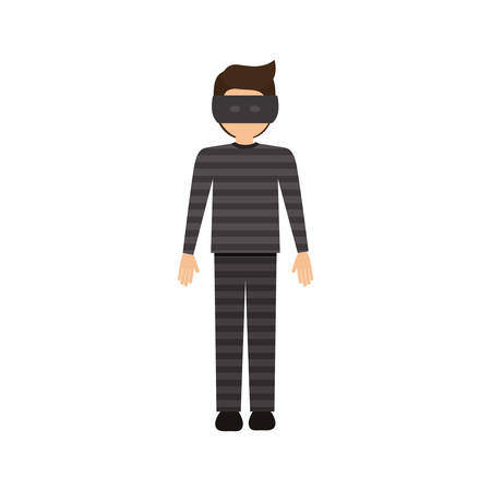 Guilty icon. Law justice legal judgment and crime theme. Isolated design. Vector illustrationのイラスト素材