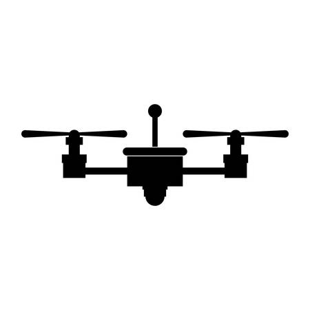 Drone icon. Technology remote aircraft uav spy and robot theme. Isolated design. Vector illustrationのイラスト素材