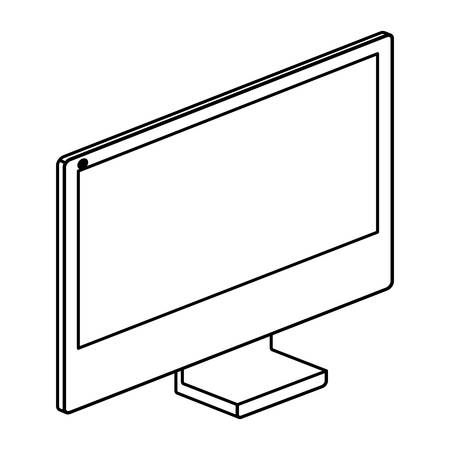 Computer icon. Device gadget technology and electronic theme. Isolated design. Vector illustrationのイラスト素材