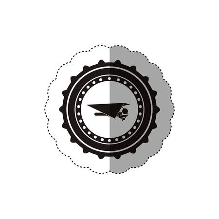 Pictogram practice extreme sport icon. Activity fun hobby and danger theme. Isolated design. Vector illustrationのイラスト素材