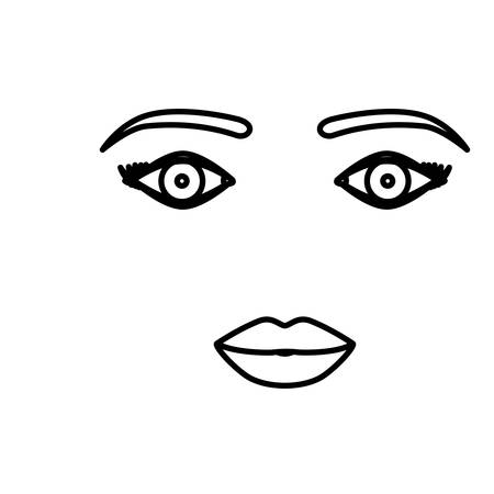 Woman icon. Girl female avatar person and people theme. Isolated design. Vector illustrationのイラスト素材