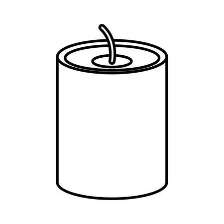 Candle icon. Fire flame and light theme. Isolated design. Vector illustrationのイラスト素材