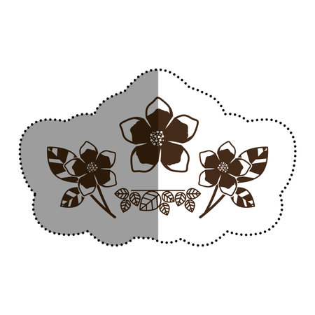 Flower decoration icon. Plant garden and nature theme. Isolated design. Vector illustrationのイラスト素材