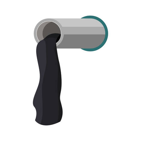 Pipe icon. Pollution environment and ecology theme. Isolated design. Vector illustrationのイラスト素材