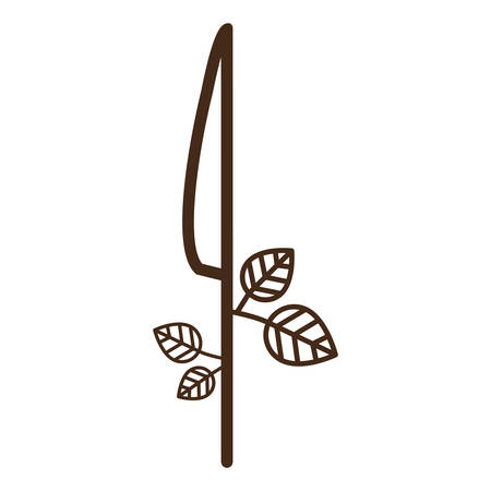 Knife icon. Cutlery dishware tool and utensil theme. Isolated design. Vector illustrationのイラスト素材