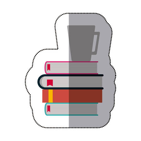 Books icon. Education literature read library theme. Isolated design. Vector illustrationのイラスト素材
