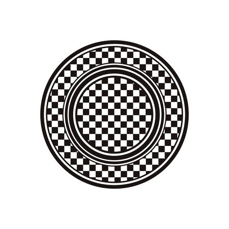 award monochrome dish with racing background design vector illustrationのイラスト素材