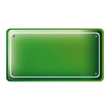 rectangle of road sign green vector illustrationのイラスト素材