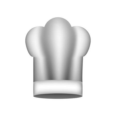 realistic silhouette of chefs hat large vector illustrationのイラスト素材