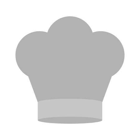 gray scale silhouette of chefs hat in crown shape vector illustrationのイラスト素材