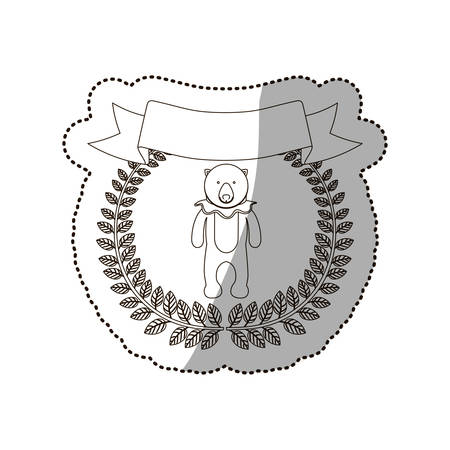Circus bear cartoon icon vector illustration graphic designのイラスト素材
