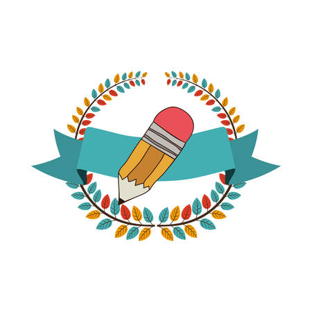 School wooden pencil icon vector illustration graphic designのイラスト素材