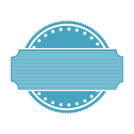 blue stamp abstract art deco emblem with label vector illustrationのイラスト素材