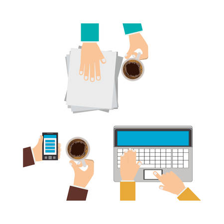 Work and technology concept icon vector illustration graphic designのイラスト素材