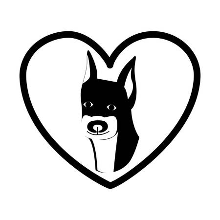 Cute dog pet icon vector illustration graphic designのイラスト素材